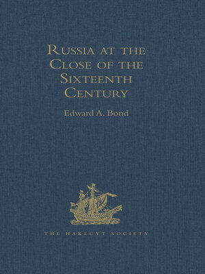 cover image of Russia at the Close of the Sixteenth Century